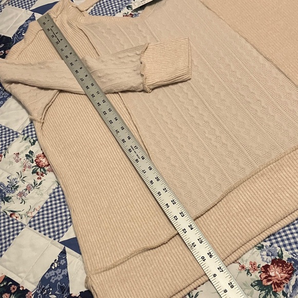 Maurices V-Neck Oatmeal Sweater - Picture 8 of 9